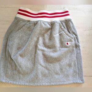 Champion Skirt Womens Reverse Weave Mini Fleece Striped Waist Size Small
